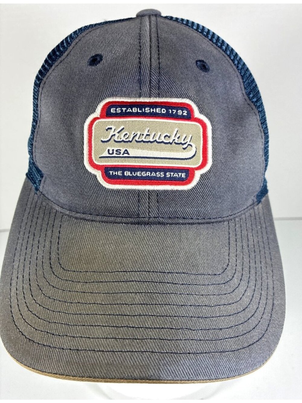 Vintage American Needle Kentucky Hat Blue White Embroidered Adjustable Baseball